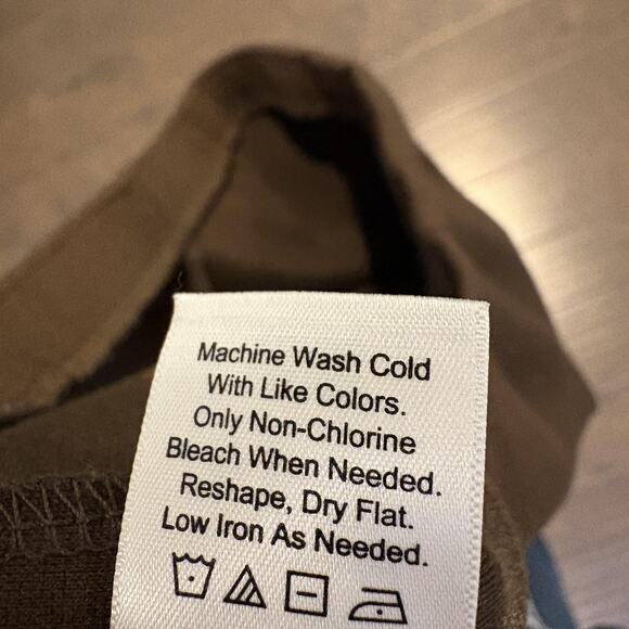 Coldwater Creek Pants Women 10 Brown Classic Fit Trouser Stretch Straight Ponte - Picture 10 of 11